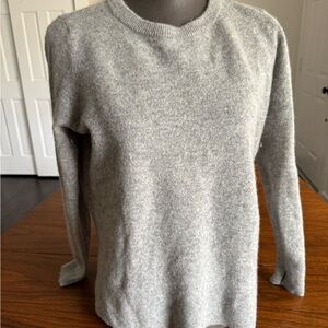 Nordstrom Light Gray Crewneck cashmere Sweater